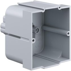 Boîte d'encastrement combinable /, finition gris