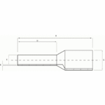 Douille terminale isolée DIN cuivre 6 mm² 18 mm 475/18 – Image 2