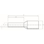 Douille terminale isolée 10 mm² cuivre 12 mm 176/E – Image 2