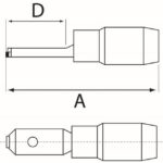 Fiche plate mâle isolée PVC bleu 1,5-2,5 mm² 830, en laiton, vue complémentaire 1