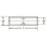 Manchon de câble tubulaire cuivre 25 mm² 24R, configuration visible, vue complémentaire 1