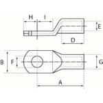 Cosse tubulaire cuivre 16 mm² M6 usage normal 3R/6, configuration visible, vue complémentaire 1