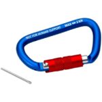 Mousqueton à vis antichute pour outils aluminium 00 50 03 T BK, configuration visible, vue complémentaire 2