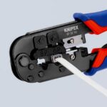 Pince à sertir RJ11 RJ12 RJ45 pour fiches Western 97 51 10 SB, en Acier chrome-vanadium trempé à l’huile, vue