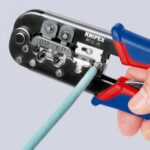 Pince à sertir RJ11 RJ12 RJ45 pour fiches Western 97 51 10 SB, en Acier chrome-vanadium trempé à l’huile, vue