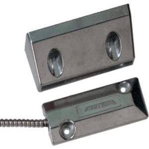 Détails visibles de Contact magnétique de sol 75 mm NF aluminium DC108 pour Contacts magnétiques