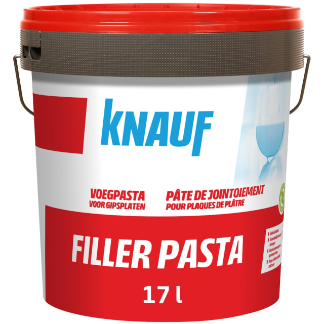 Knauf - Enduit de jointoiement et de finition - Filler Pasta - seau 17L - 00232326