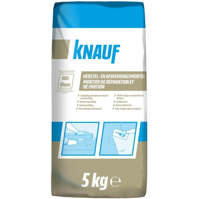 Knauf - Mortier de réparation et de finition gris
