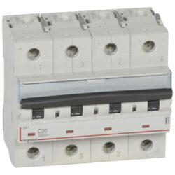 LEGRAND - Disjoncteur 1000Vdc - 20A 2 pôles - 4 modules - 414449