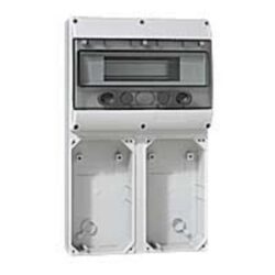 LEGRAND - Embase 2 plastrons 125x220 P17 Tempra + rail 12 mod. - 057705