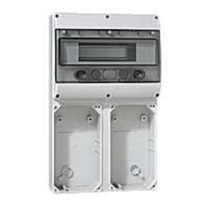 LEGRAND - Embase 2 plastrons 125x220 P17 Tempra + rail 12 mod. - 057705