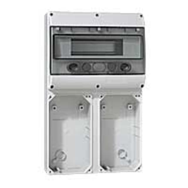 LEGRAND - Embase 2 plastrons 125x220 P17 Tempra + rail 12 mod. - 057705