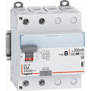 LEGRAND - Interrupteur differentiel type B - 2P - 63A 230V - 300mA - 4 modules - 411962