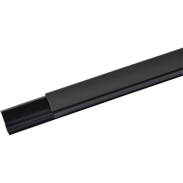 LEGRAND - Lijst 20 x 12.5 zwart L2.1m met deksel +beschermingsfilm - 601021