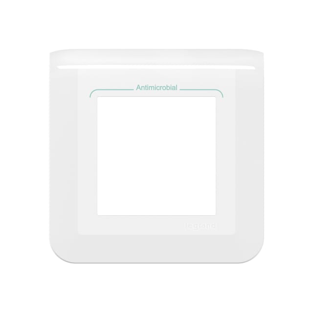 LEGRAND - Mosaic plaque 2 modules blanche antimicrobien - 078722L