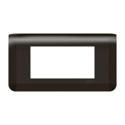 LEGRAND - Mosaic plaque 4 modules noir horizontal - 079054L