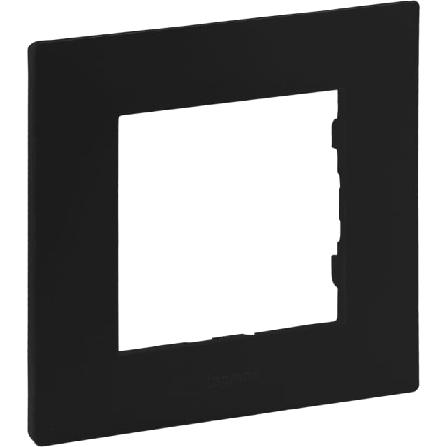LEGRAND - Niloé plaque simple 1M noir - NNP111BL