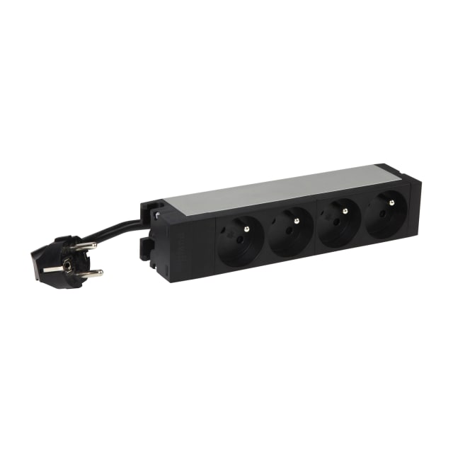 LEGRAND - PDU 10 4 x standard Belge 1 m cordon et fiche RA/PA - 646800
