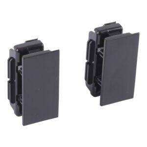Détails visibles de Soluclip noir mat pour appareillage Mosaic pour Accessoires pour goulottes
