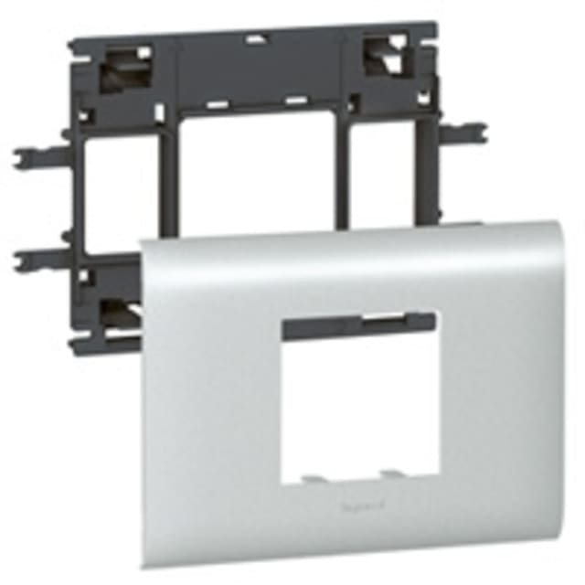 LEGRAND - Support DLP alu 2 mod cv. 85mm Mosaic simple - 011212