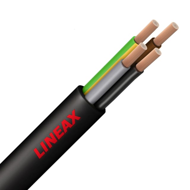LINEAX - H07RN-F câble caoutchouc souple Nexans 750V Eca AD6 noir 4G6mm² - 10008955