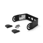 Support mural carré aluminium noir pour highbay 80W-100W – Image 3