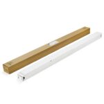 Cadre saillie aluminium blanc pour panneau LED 1200x300, configuration visible, vue complémentaire 2