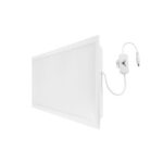 Dalle LED encastrable 295x1195 32W UGR19, finition Blanc RAL9016, vue complémentaire 4