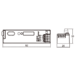 Détecteur de mouvement micro-ondes DIP switch, IP20, vue complémentaire 2