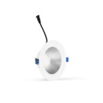 Downlight LED encastrable CCT 5-10W Ø150 mm, finition Blanc mat, vue complémentaire 2
