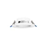 Downlight LED encastrable CCT 5-10W Ø150 mm, finition Blanc mat, vue complémentaire 3