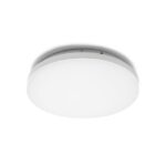 Plafonnier LED rond blanc CCT IP54 avec secours 280 mm, configuration visible, vue complémentaire 1