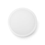 Plafonnier LED rond IP66 avec détecteur CCT blanc, configuration visible, vue complémentaire 1