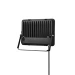 Projecteur LED asymétrique 100W 3CCT IP66 noir, dimensions 300 x 222 x 45 mm, vue complémentaire 3