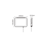 Projecteur LED extérieur 50W 3CCT IP65 noir, configuration visible, vue complémentaire 1