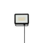 Projecteur LED extérieur 50W 3CCT IP65 noir, configuration visible, vue complémentaire 4