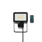 Projecteur LED extérieur détecteur mouvement 30W noir, configuration visible, vue complémentaire 4