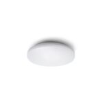 Plafonnier mural détecteur HF LED 19W IP54, finition Blanc, vue complémentaire 1