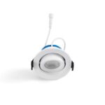 Spot encastrable orientable IP65 dimmable CCT Sora, finition Blanc, vue complémentaire 1