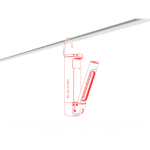 Lampe de travail rechargeable 600 lm IP54 W7R Work, configuration visible, vue complémentaire 5