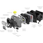 Lampe frontale rechargeable HF6R Work 800 lm IP68, en métal/matière synthétique, vue complémentaire 7
