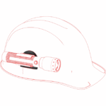 Support de casque Euroslot type A P5R P6R P7R UV, finition noir, vue complémentaire 2