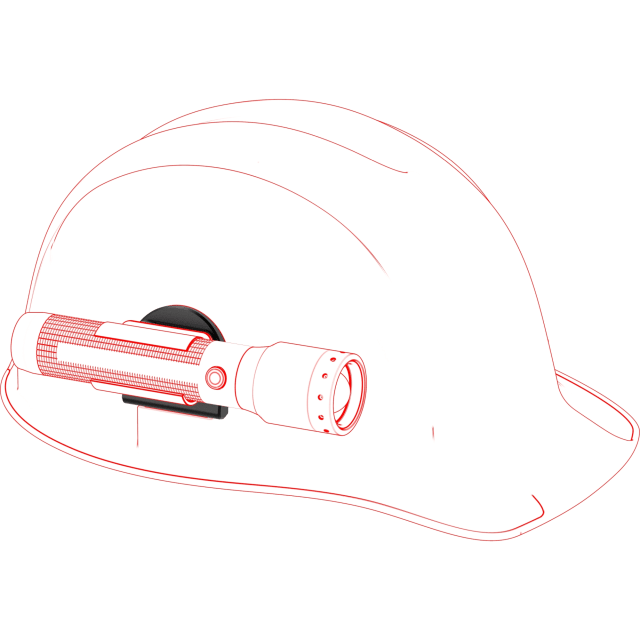 Support de casque Euroslot type A P5R P6R P7R UV, finition noir, vue complémentaire 2