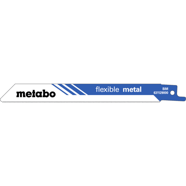 Lame de scie sabre flexible métal 150 mm, configuration visible