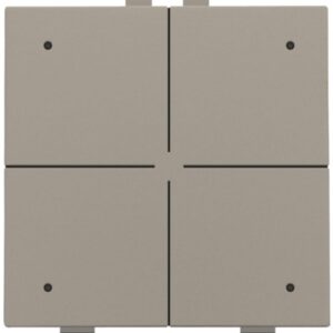 Bouton-poussoir quadruple LED bronze, configuration visible