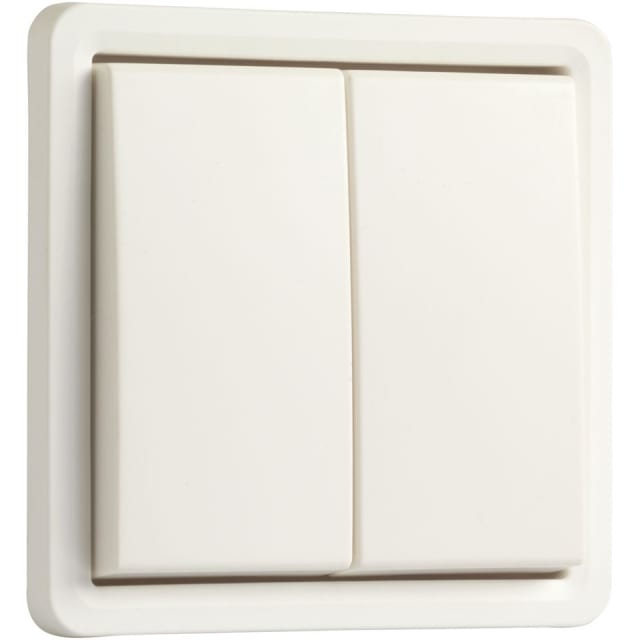 Détails visibles de Interrupteur double étanche apparent blanc 10A 250V pour Interrupteurs étanches