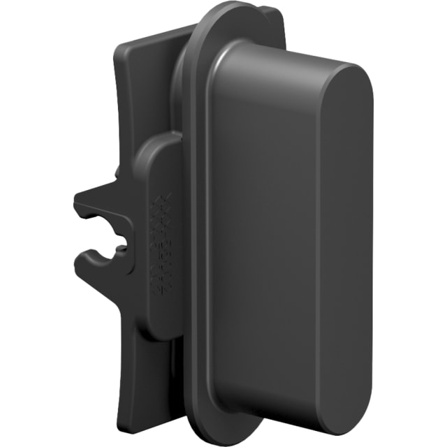 Détails visibles de Manette interrupteur simple Home Control alu noir pour Enjoliveur interrupteur