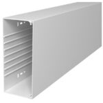 Goulotte électrique avec couvercle 100x230 blanc, configuration visible, vue complémentaire 1