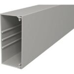 Goulotte électrique avec couvercle 60x130 gris, configuration visible, vue complémentaire 1