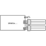 Lampe fluocompacte G24q-1 13W 2700K DULUX D/E, finition blanc, vue complémentaire 1